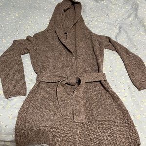 Banana Republic Factory hooded and belted sweater
